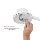 Chuveiro Elétrico Multitemperatura 127V (110V) 5500w Branco Redondo Bella Ducha Lorenzetti