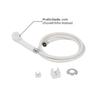 Chuveiro Elétrico Multitemperatura 127V (110V) 5500w Branco Redondo Clássica com Desviador Cardal