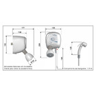 Chuveiro Elétrico Multitemperatura 127V (110V) 5500w Cromado Quadrado Florenza com Haste Cardal