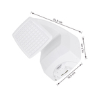 Chuveiro Elétrico Multitemperatura 220V 7500w Branco Quadrado Futura Lorenzetti