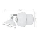 Chuveiro Elétrico Multitemperatura 220V 7800w Branco Redondo Clássica Cardal