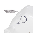 Chuveiro Elétrico Multitemperatura 220V 7800w Branco Redondo com Pressurizador Jet Turbo Lorenzetti