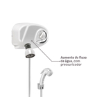 Chuveiro Elétrico Multitemperatura 220V 7800w Branco Redondo com Pressurizador Potenza Cardal