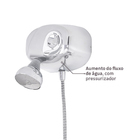 Chuveiro Elétrico Multitemperatura 220V 7800w Cromado Redondo com Pressurizador Potenza Cardal
