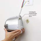 Chuveiro Elétrico Multitemperatura 220V 7800w Cromado Redondo com Pressurizador Potenza Cardal