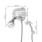 Chuveiro Elétrico Multitemperatura 220V 7800w Cromado Redondo com Pressurizador Potenza Cardal