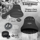 Chuveiro Elétrico Ducha Faminho Black 4t C/ Cano Preto 220v