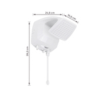 Chuveiro Elétrico Eletrônico 127V (110V) 5500w Branco Quadrado Futura Lorenzetti