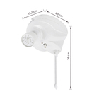 Chuveiro Elétrico Eletrônico 127V (110V) 5500w Branco Redondo Jet Control Lorenzetti