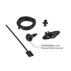 Chuveiro Elétrico Híbrido Eletrônico com Visor Digital 127V (110V) 5500w Preto Quadrado Polo Plus Hydra