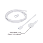 Chuveiro Elétrico Eletrônico 127V (110V) 4400w Branco Quadrado Ducali Zagonel