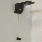 Chuveiro Elétrico Eletrônico 127V (110V) 5500w Preto Quadrado Ducali Zagonel