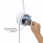 Chuveiro Elétrico Eletrônico 127V (110V) 5500w Branco Redondo Moment Zagonel