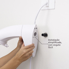 Chuveiro Elétrico Eletrônico 127V (110V) 5500w Branco Redondo ND Hydra