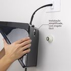 Chuveiro Elétrico Híbrido Eletrônico com Visor Digital 127V (110V) 5500w Preto Quadrado Ducali Premium Digital Zagonel