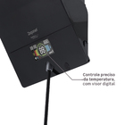 Chuveiro Elétrico Híbrido Eletrônico com Visor Digital 127V (110V) 5500w Preto Quadrado Ducali Premium Digital Zagonel