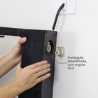 Chuveiro Elétrico Eletrônico 127V (110V) 5500w Preto e Cromado Quadrado Falls Hydra