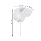 Chuveiro Elétrico Eletrônico 220V 6800w Branco Quadrado Futura Lorenzetti