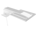 Chuveiro Elétrico Eletrônico 220V 6500W Branco Quadrado Intense Fame