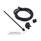 Chuveiro Elétrico Eletrônico 220V 6800w Preto Redondo Fit Hydra