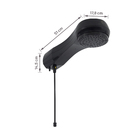 Chuveiro Elétrico Eletrônico 220V 7500w Preto Redondo Luka Equation