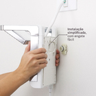 Chuveiro Elétrico Eletrônico 220V 7800w Branco e Cromado Quadrado Acqua Star Lorenzetti