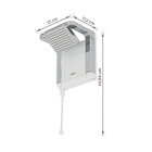 Chuveiro Elétrico Eletrônico 220V 7800w Branco e Cromado Quadrado Acqua Star Lorenzetti