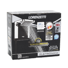 Chuveiro Elétrico Eletrônico 220V 7800w Preto e Cromado Quadrado Acqua Star Lorenzetti