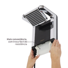 Chuveiro Elétrico Eletrônico 220V 6800w Preto e Cromado Quadrado Acqua Star Lorenzetti