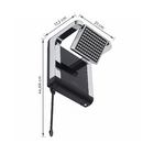 Chuveiro Elétrico Eletrônico 220V 6800w Preto e Cromado Quadrado Acqua Star Lorenzetti