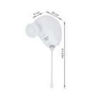 Chuveiro Elétrico Eletrônico 220V 4000w Branco Redondo com Resistência Blindada Move Zagonel