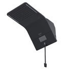 Chuveiro Elétrico Híbrido Eletrônico com Visor Digital 220V 7500w Preto Quadrado Ducali Premium Digital Zagonel