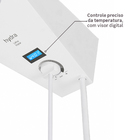 Chuveiro Elétrico Eletrônico com Visor Digital Bivolt 6500w Branco Redondo Safira Hydra