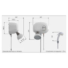 Chuveiro Elétrico Eletrônico 220V 7800W Branco Retangular com Pressurizador Potenza Blindada Cardal