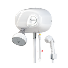 Chuveiro Elétrico Eletrônico 220V 7800W Branco Retangular com Pressurizador Potenza Blindada Cardal