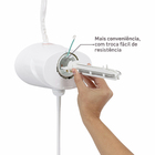 Chuveiro Elétrico Eletrônico 127V (110V) 5500w Branco Redondo Top Jet Lorenzetti