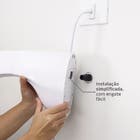 Chuveiro Elétrico Eletrônico 127V (110V) 5500w Branco Redondo com Pressurizador Optima Hydra