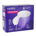 Chuveiro Elétrico Eletrônico 127V (110V) 5500w Branco Redondo com Pressurizador Optima 8T Hydra