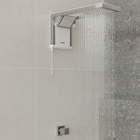 Chuveiro Elétrico Eletrônico 220V 6800w Branco e Cromado Quadrado Acqua Duo Ultra Lorenzetti