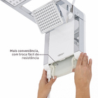 Chuveiro Elétrico Eletrônico 220V 6800w Branco e Cromado Quadrado Acqua Duo Ultra Lorenzetti
