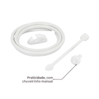 Chuveiro Elétrico Eletrônico 220V 7500w Branco Quadrado Loren Shower Lorenzetti