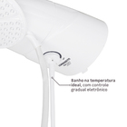 Chuveiro Elétrico Eletrônico 220V 7500w Branco Redondo Top Jet Lorenzetti