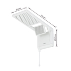 Chuveiro Elétrico Eletrônico 220V 7800w Branco Quadrado Acqua Duo Ultra Lorenzetti