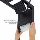 Chuveiro Elétrico Eletrônico 220V 7800w Preto Fosco Quadrado Acqua Duo Ultra Lorenzetti