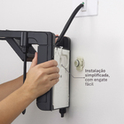 Chuveiro Elétrico Eletrônico 220V 7800w Preto Fosco Quadrado Acqua Duo Ultra Lorenzetti