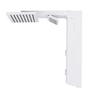 Chuveiro Elétrico Eletrônico com Visor Digital 220V 7700w Branco Quadrado Falls Digital Hydra