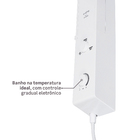 Chuveiro Elétrico Eletrônico 220V 7700w Branco Quadrado Falls Hydra