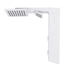 Chuveiro Elétrico Eletrônico 220V 7700w Branco Quadrado Falls Hydra