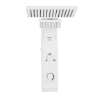 Chuveiro Elétrico Eletrônico 220V 7700w Branco Quadrado Falls Hydra