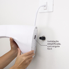 Chuveiro Elétrico Eletrônico 220V 7700w Branco Redondo com Pressurizador Optima Hydra